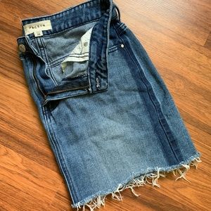 Denim mini skirt